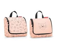 reisenthel toiletbag Cats and Dogs Rose Maße: 23 x 20 x 10 cm/Maße: 23 x 55 x 8,5 cm expanded/Volumen: 3 l & toiletbag S Kids Cats and Dogs Rose Ma?e: 18,5 x 16 x 7 cm/Volumen: 1,5 l