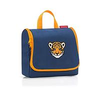 reisenthel toiletbag Kids Tiger Navy Blau Kinder Kulturbeutel für Jungen und Mädchen aus wasserabweisendem Polyestergewebe mit 3 Liter Volumen - Maße (B x H x T in cm): 23 x 20 x 10