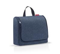 toiletbag XL herringbone dark blue - herringbone dark blue Blau