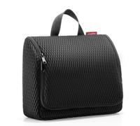 reisenthel toiletbag XL mesh Black - praktischer Kulturbeutel mit Haken, wasserabweisendes Material