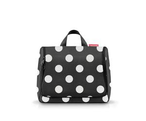 reisenthel toiletbag XL dots White - praktischer Kulturbeutel mit Haken, wasserabweisendes Material