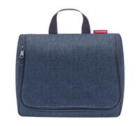 toiletbag XL herringbone dark blue - herringbone dark blue Blau