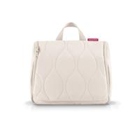 reisenthel toiletbag XL Puffer Stone - praktischer Kulturbeutel mit Haken, wasserabweisendes Material