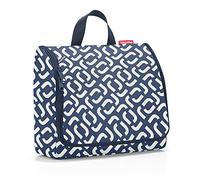 reisenthel toiletbag XL Signature Navy - praktischer Kulturbeutel mit Haken, wasserabweisendes Material