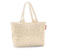 Reisenthel Tragetasche 12-18 Liter SHOPPER e1 LEO VANILLA, 50 x 35 cm - Beige - Creme - Polyester - wasserabweisend - mit Reißverschluss
