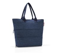 Reisenthel Tragetasche 12-18 Liter SHOPPER e1 TWIST NAVY, 50 x 35 cm - Blau - Polyester - wasserabweisend - mit Reißverschluss