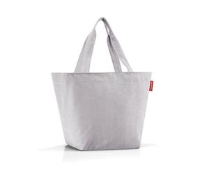 Reisenthel Tragetasche 15 Liter SHOPPER M CORD GREY, 51 x 30 cm - Grau - Polyester - mit Reißverschluss
