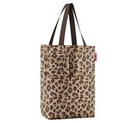 Reisenthel Tragetasche 25 Liter CITYSHOPPER LEO MACCHIATO, 44 x 47 cm - Braun - Beige - Polyester - wasserabweisend - mit Reißverschluss