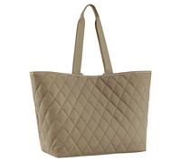 Reisenthel Tragetasche 26 Liter CLASSIC SHOPPER XL RHOMBUS OLIVE, Olivgrün - Polyester - 62 x 36 cm - mit Druckknopfverschluss