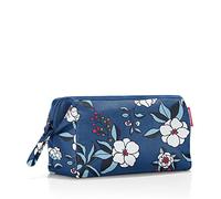 reisenthel travelcosmetic Garden Blue - Starke robuste und praktische Reisekosmetiktasche, Handschlaufe, wasserabweisendes Material