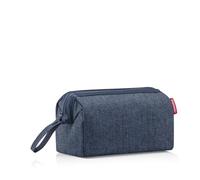 reisenthel travelcosmetic Herringbone Dark Blue - Starke robuste und praktische Reisekosmetiktasche, Handschlaufe, wasserabweisendes Material
