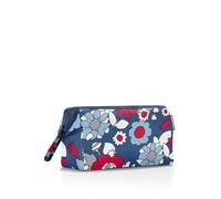 reisenthel travelcosmetic - starke robuste und praktische Reisekosmetiktasche, Handschlaufe, wasserabweisendes Material, Couleur:florist indigo