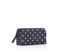 reisenthel travelcosmetic - starke robuste und praktische Reisekosmetiktasche, Handschlaufe, wasserabweisendes Material, Couleur:metallic dots blue