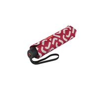 Reisenthel - TRAVELLING Taschenschirm Umbrella Pocket Classic Signature Red schwarz/beige