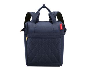 Reisenthel Trolley Aufsatz - Tasche und Rucksack - Steppoptik - allrounder R - Reiserucksack - rhombus midnight gold Blau