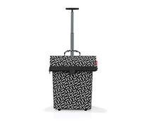 reisenthel Trolley M in Signature Schwarz, Rahmen: Dunkelgrau - Praktischer Shopping-Trolley mit viel Stauraum und Reißverschluss - Aus wasserabweisendem Material