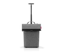reisenthel Trolley M Twist Silver - Tragbarer Einkaufstrolley mit stabilem Aluminiumrahmen - Aus wasserabweisendem Material