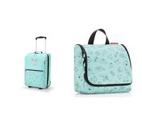 reisenthel Trolley XS Kids Cats and Dogs Mint - Kindergepäck mit Softshell 19L - 29x43x18 cm & toiletbag Kids WH4062 Cats and Dogs Mint Kulturbeutel