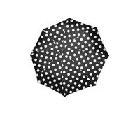 reisenthel umbrella pocket duomatic dots white - Kompakter Taschenschirm aus recycelten PET-Flaschen - Mit großer Drucktaste und ergonomisches Griffdesign