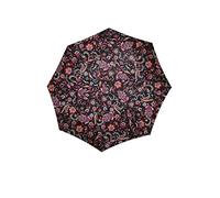 reisenthel Umbrella Pocket duomatic Paisley Black Kompakter Taschenschirm aus recycelten PET-Flaschen Mit großer Drucktaste und ergonomisches Griffdesign