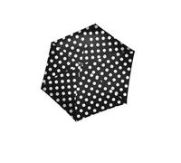 reisenthel umbrella pocket mini dots white - Extrem leichter und flacher Taschenschirm aus recycelten PET-Flaschen - Mit großem Schirmdach