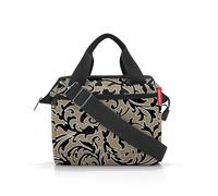 Reisenthel Umhängetasche ALLROUNDER CROSS BAROQUE MARBLE, 22 x 24 cm - Braun - Schwarz - Polyester - wasserabweisend - abnehmbarer Schultergurt