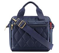 Reisenthel Umhängetasche ALLROUNDER CROSS RHOMBUS MIDNIGHT GOLD, Dunkelblau - Goldgelb - Polyester - 22 x 24 cm - wasserabweisend - abnehmbarer Schultergurt