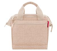Reisenthel Umhängetasche ALLROUNDER CROSS TWIST COFFEE, Beige - Polyester - 22 x 24 cm - wasserabweisend - abnehmbarer Schultergurt