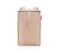 reisenthel urban rolltop backpack twist coffee - urbaner und stylischer Rucksack, modernes Design, geräumiger Rucksack für Freizeit, Arbeitsweg und City-Trip