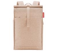 reisenthel urban rolltop backpack twist coffee - urbaner und stylischer Rucksack, modernes Design, geräumiger Rucksack für Freizeit, Arbeitsweg und City-Trip