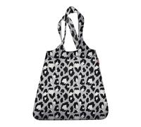 reisenthlel mini maxi shopper LEO Muster schwarz- Einkaufsbeutel - faltbar - leo nero Grau/Schwarz