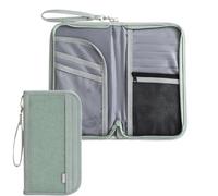 Reisepass Tasche mit RFID,Reisepass Organizer,Passport Holder für Damen und Herren,Multifunktional Reiseunterlagen Organizer Reisedokumententasche,Passport Wallet für Tickets,Geld,Karten (Schwarz-V)