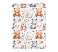 Reisepass- und Impfkarten-Brieftasche, Cartoon-Motiv mit niedlichen Bären, Reisedokumente, Reisepasshülle für Damen und Herren, wasserdicht