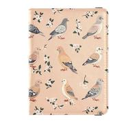 Reisepass- und Impfkarten-Brieftasche, Cartoon-Vögel, Blumen, Reisepasshülle, für Damen und Herren, wasserdicht