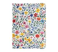 Reisepass- und Impfkarten-Halter, Motiv: Frühlingswildblumen, weiß, Reisedokumente, Organizer, Schutz, Reisepasshülle, Brieftasche, für Damen und Herren, wasserdicht