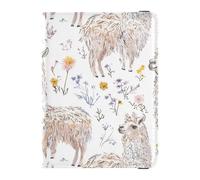 Reisepass- und Impfkarten-Halter, niedliches Lama, weiß, Kombi, Reisedokumente, Organizer, Schutz, Reisepasshülle, Brieftasche, für Reisen, unverzichtbar, wasserdicht