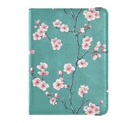 Reisepass- und Impfkarten-Halter, Reisedokumenten-Organizer, Schutzhülle mit RFID-Blockierung, für Reisen, wasserdicht, Pink Cherry Blossom