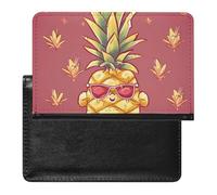 Reisepass- und Impfkartenhalter, Ananas, Reisepasshülle, Reisepasshülle, Reisepasshülle, Reisepasshülle, internationale Reise, Ananas, 14 x 9,9 x 1 cm, Ananas, 5.8 × 3.9 × 0.4 inches, Klassisch