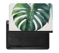 Reisepass- und Impfkartenhalter, Aquarell-Monstera-Blatt, Reisepasshülle, Reisepasshülle, Reisepasshülle, Reisepasshülle, internationale Reisen, Aquarell-Monstera-Blatt, Aquarell Monstera Leaf, 5.8 ×