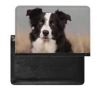 Reisepass- und Impfkartenhalter, Border Collie, Reisepasshülle, Reisepasshülle, Reisepasshülle, Reisepasshülle, internationale Reise, Border Collie, 5,8 × 3,9 × 0,4 cm, Border Collie, 5.8 × 3.9 × 0.4