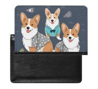 Reisepass- und Impfkartenhalter mit Kleidung, Corgi Hunde, Reisepasshülle, Reisepasshülle, Reisepasshülle, Reisepasshülle, Reisepasshülle, internationale Reisen, Tragen von Kleidung, Corgi, Tragen von