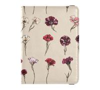 Reisepass- und Impfkartenhalter mit süßem Dianthus-Blumenmotiv, Kombination, Reisedokumente, Organizer, Schutz, Reisepasshülle für Damen und Herren, wasserdicht