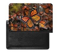 Reisepass- und Impfkartenhalter, Monarch-Schmetterlinge, Reisepasshülle, Reisepasshülle, Reisepasshülle, Reisepasshülle, internationale Reisen, Monarch-Schmetterlinge, 14 x 9 cm,