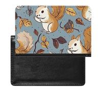 Reisepass- und Impfkartenhalter, niedliches Eichhörnchen, Reisepasshülle, Reisepasshülle, Reisepasshülle, Reisepasshülle, internationale Reise, niedliches Eichhörnchen, 5,8 × 3,9 × 0,4 cm, Süßes