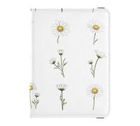 Reisepass- und Impfkartenhalter, weiß, Gänseblümchen, Kombi, Reisedokumente, Organizer, Schutz, Reisepasshülle mit RFID-Blockierung, für Reisen, unverzichtbar, wasserdicht