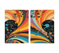 Reisepasshülle aus gebeiztem Fantasy-Glas, ultradünn, PU-Leder, Reisedokumenten-Organizer, kompakt, Premium, internationaler US-Pass, Schutzhülle für Damen und Herren