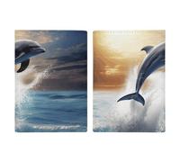 Reisepasshülle aus Leder, handgefertigt, mit Karten- und Ticketschlitz, einfacher Zugriff, Reisepasshülle, Reisepasshülle für Damen und Herren, Stil, 20,3 x 13,8 cm, Stil:, 20.3x13.8cm