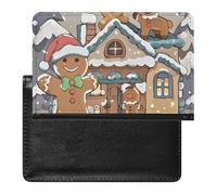 Reisepasshülle aus Leder, Lebkuchenmotiv, klein, für Zuhause, Reisen, Dokumentenhalter, Reisezubehör für Damen und Herren, Lebkuchen-Kleinheim, Einheitsgröße