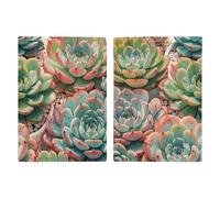 Reisepasshülle aus Leder mit Aquarell-Motiv, Sukkulenten, minimalistisch, Reisebrieftasche, Reisepassbuchhalter für Damen und Herren, Stil, 20,3 x 13,8 cm, Stil:, 20.3x13.8cm