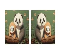 Reisepasshülle aus Leder mit niedlichem Panda und Faultier, minimalistisch, Reisebrieftasche, Reisepassbuchhalter für Damen und Herren, Stil, 20,3 x 13,8 cm, Stil:, 20.3x13.8cm